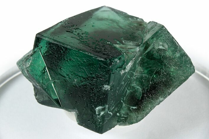 Fluorescent Green Fluorite Twins - Diana Maria Mine, England #337502